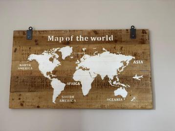 Wanddecoratie wereldkaart beschikbaar voor biedingen