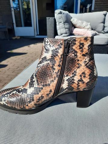 Gabor  Leren Enkellaarsjes Slangenprint Maat 39 beschikbaar voor biedingen