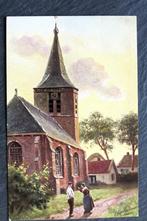 Boer en boerin overleggen bij de kerk, Gerstenhauer, Verzamelen, Overige thema's, Ongelopen, Voor 1920, Verzenden