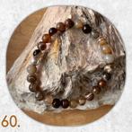 🦋MJB Armband nr: 60 Botswana Agaathalfedelsteen 19 cm, Overige materialen, Bruin, Nieuw, Ophalen of Verzenden