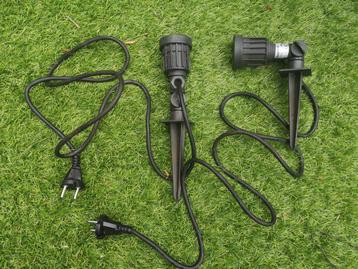 2 Luxform grondspots met spies voor tuin  beschikbaar voor biedingen