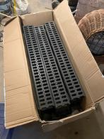 15 meter afvoergoten met kunst. rooster 100 x 13 x 10,5 cm, Doe-het-zelf en Verbouw, Buizen en Afvoer, Ophalen, Afvoer, Pvc, Nieuw