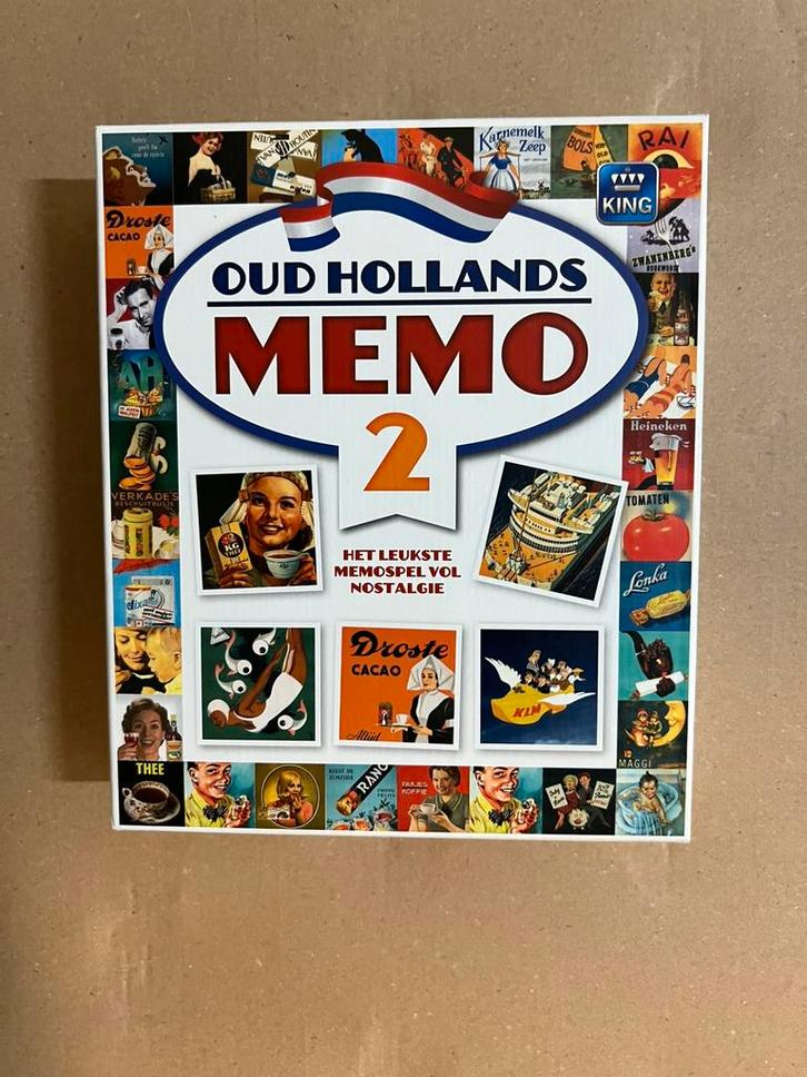 OUD HOLLANDS MEMO 2 MEMORY SPEL, Hobby en Vrije tijd, Gezelschapsspellen | Kaartspellen, Nieuw, Drie of vier spelers, Ophalen of Verzenden