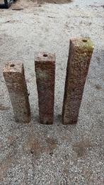 Waterzuilen rood natuursteen 3stuks, Tuin en Terras, Bielzen en Borders, Ophalen, Gebruikt, Natuursteen, 50 cm of meer