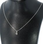 Solitair diamant 14k gouden ketting gourmet dames met hanger, Sieraden, Tassen en Uiterlijk, Kettingen, Met hanger, Voordeelsieraden