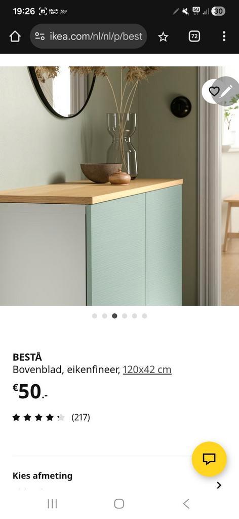 Ikea besta bovenblad, Huis en Inrichting, Kasten | Televisiemeubels, Minder dan 100 cm, 25 tot 50 cm, Ophalen