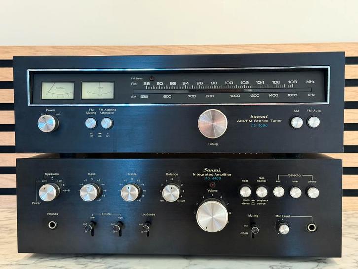 Sansui AU-4900 / TU-3900, zeer muzikaal, met garantie, Audio, Tv en Foto, Stereo-sets, Zo goed als nieuw, Tuner of Radio, Overige merken