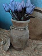 Stoere Landelijke Houten Pot met Deksel, Overige materialen, Overige kleuren, N.v.t., N.v.t.