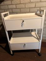 Medische trolley met 2 lades, Huis en Inrichting, Kasten | Dressoirs, Ophalen, Gebruikt, 50 tot 100 cm, Metaal