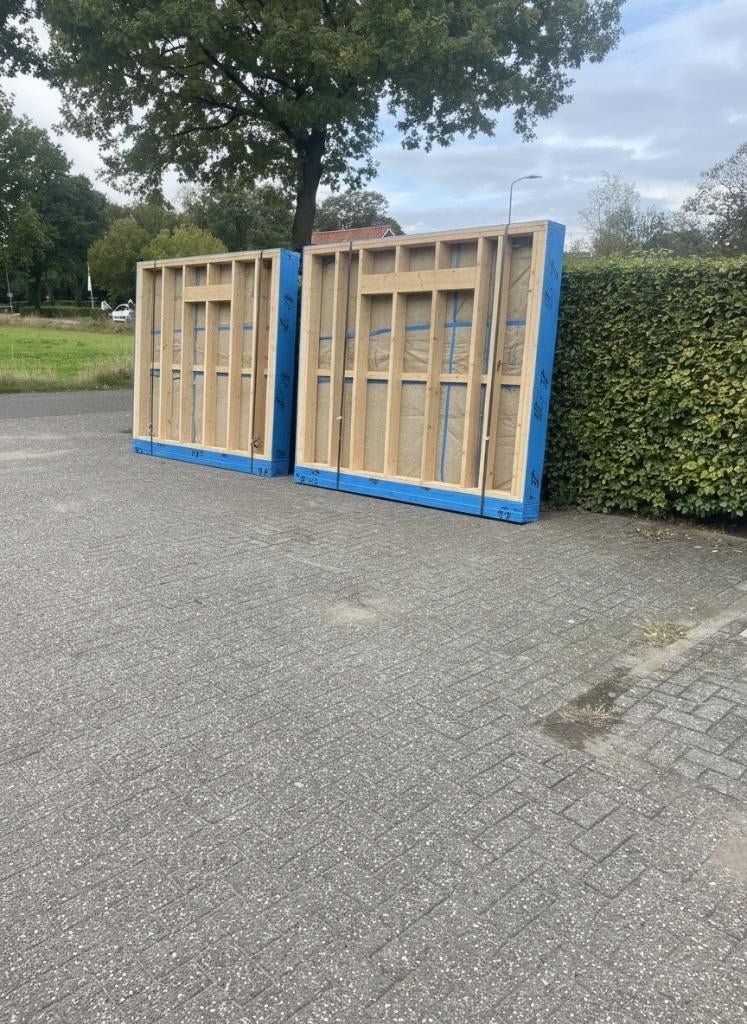 Houtskeletbouw prefab wanden & elementen op maat, Doe-het-zelf en Verbouw, Platen en Panelen, Nieuw, Ophalen of Verzenden