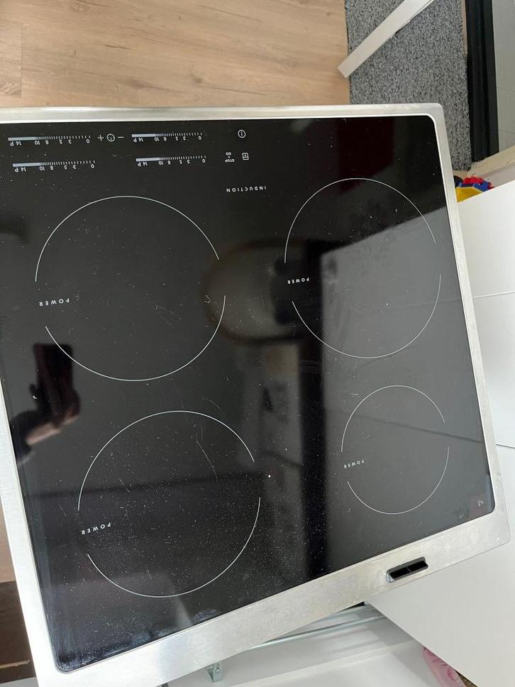 Inductie fornuis AEG RVS, Witgoed en Apparatuur, Kookplaten, Zo goed als nieuw, Vrijstaand, Inductie, 4 kookzones, Ophalen