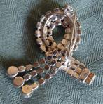 Nr X824b: Fantasie broche strasz, Overige materialen, 4 tot 7 cm, Tweedehands onbekend., Ophalen of Verzenden