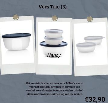 Vers Trio Tupperware beschikbaar voor biedingen