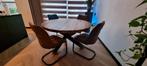 Te koop mooie ronde eettafel, Huis en Inrichting, Tafels | Eettafels, Ophalen, Rond, Zo goed als nieuw, 100 tot 150 cm