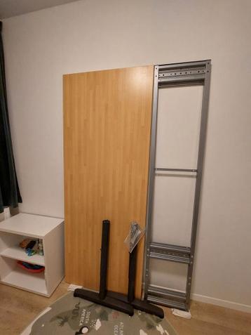 Bureau Ikea Galant, beuken en antraciet - afbeelding 1