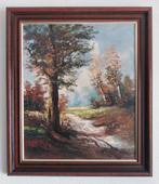 W. Enneking (1933) - Bospad - 1980, Antiek en Kunst, Kunst | Schilderijen | Klassiek, Ophalen