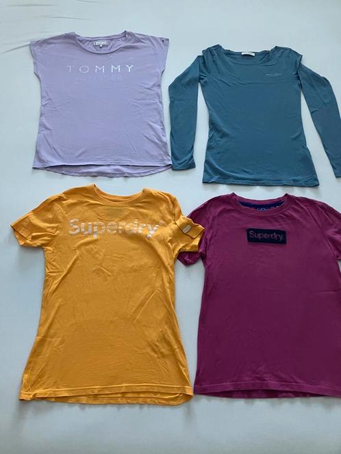 4 Shirts - Tommy, Marc O'Polo, Superdry - XS/34-36, Kinderen en Baby's, Kinderkleding | Maat 164, Zo goed als nieuw, Meisje, Shirt of Longsleeve
