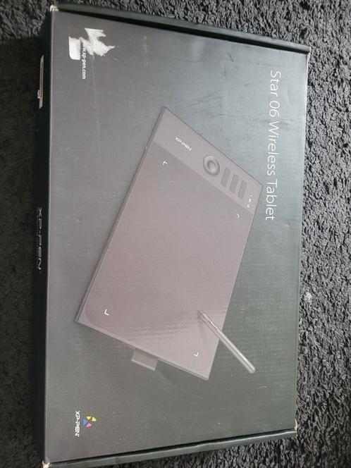 XP Pen Star 06 Wireless Tablet in doos met toebehoren, Computers en Software, Tekentablets, Zo goed als nieuw, Ophalen of Verzenden