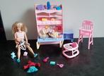 barbie met kinderkamer,  baby peuter,all around home, Kinderen en Baby's, Speelgoed | Poppen, Ophalen of Verzenden, Gebruikt, Barbie