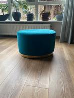 Velvet Voetenbank / Poef - Zo Goed Als Nieuw, Minder dan 50 cm, Rond, Ophalen of Verzenden, Zo goed als nieuw