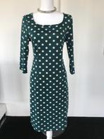 King Louie jurk M polkadots blauw groen, Kleding | Dames, Jurken, Blauw, Knielengte, Zo goed als nieuw, Verzenden