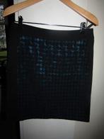 F1419 GARDEUR mt 38 rok zwart blauw pied de poule, Kleding | Dames, Maat 38/40 (M), Verzenden, Zwart, Zo goed als nieuw