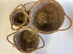 Rietenmanden | Set van 3 basket, Ophalen, -, Zo goed als nieuw, Riet