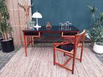 Deens vintage design bureau van Hyllinge Mobler Desk chair, Huis en Inrichting, Bureaus, Gebruikt, Ophalen, Bureau