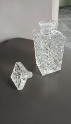 Zware  kristal whiskey karaf en 4 glazen, Antiek en Kunst, Antiek | Glas en Kristal, Ophalen