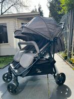 Grijs Duo Buggy / Duo Kinderwagen met regenhoes, Overige merken, Regenhoes, Zo goed als nieuw, Ophalen