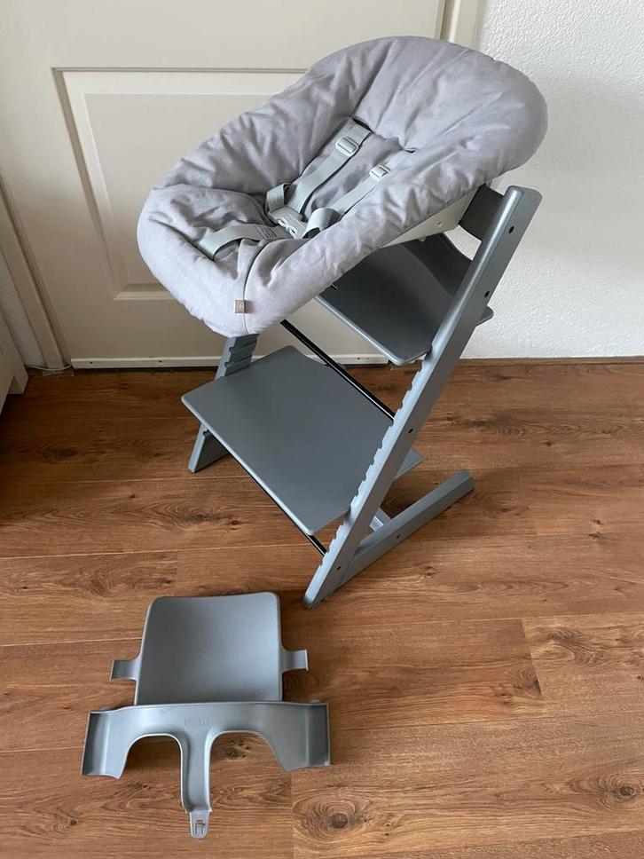 🧡 Storm Grey Stokke Tripp Trapp Newborn Babyset 🩵Topstaat, Kinderen en Baby's, Kinderstoelen, Zo goed als nieuw, Meegroeistoel