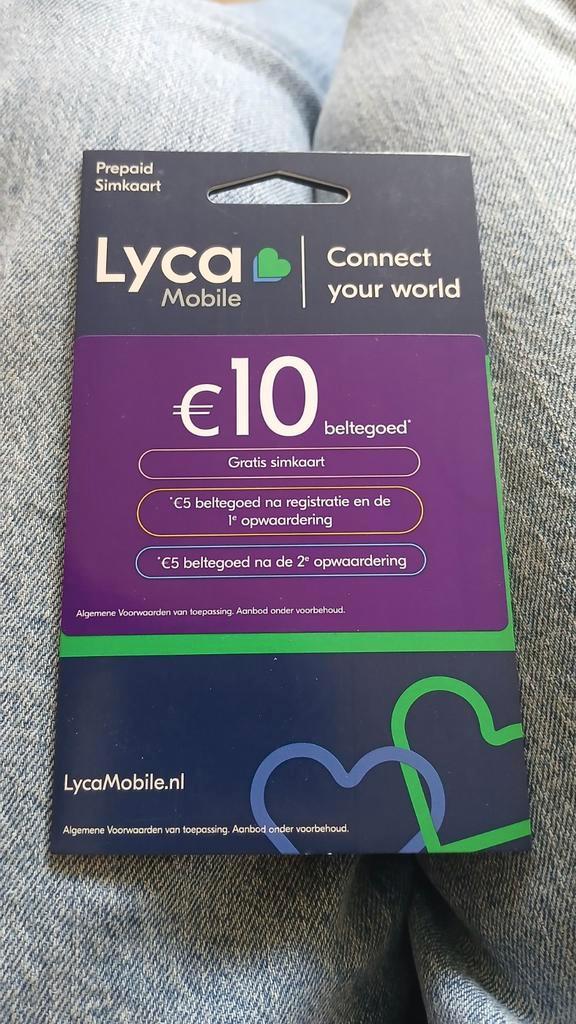 Lyca Mobile Prepaid Simkaart - 100 stuks nieuw geseald, Telecommunicatie, Prepaidkaarten en Simkaarten, Nieuw, Prepaidkaart, Overige providers