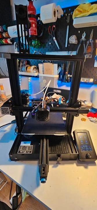 Creality ender 3 v3 met upgrades, Computers en Software, 3D Printers, Zo goed als nieuw, Ophalen