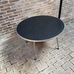 Gispen salontafel vintage rond jaren 60, Huis en Inrichting, Tafels | Salontafels, Ophalen of Verzenden, Rond, 50 tot 100 cm, Minder dan 50 cm