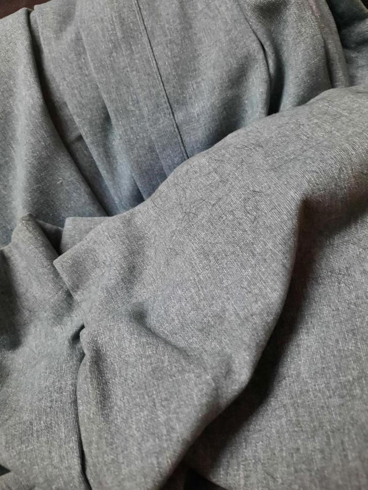 Grijs groene overgordijnen, Huis en Inrichting, Stoffering | Gordijnen en Lamellen, Zo goed als nieuw, 200 cm of meer, 200 cm of meer