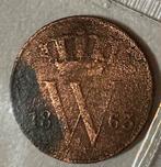 1 cent Nederland 1863, Postzegels en Munten, Munten | Nederland, Ophalen of Verzenden