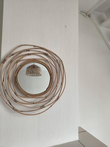 Rieten Spiegel - 58cm Doorsnede beschikbaar voor biedingen