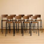 barkrukken – hout & zwart staal, Ophalen