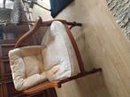 Frans apart fauteuiltje kersenhout koopje, Huis en Inrichting, Fauteuils, Ophalen of Verzenden, Zo goed als nieuw, Hout, Minder dan 50 cm