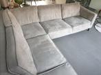 T.k.a. mooie grijze stoffen hoekbank in perfecte staat, Huis en Inrichting, Banken | Bankstellen, Hoekbank, 300 cm of meer, Ophalen of Verzenden