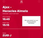Ajax - heracles almelo, boven de f side.
