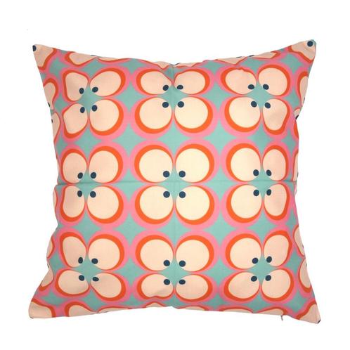Retro kussenhoes Sandy | 45 x 45 cm, Huis en Inrichting, Woonaccessoires | Kussens, Nieuw, Blauw, Vierkant, Verzenden