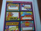 sticker oud DISCO SCHOOL label 1 gulden introduct dans retro, Verzenden, Zo goed als nieuw, Bedrijf of Vereniging
