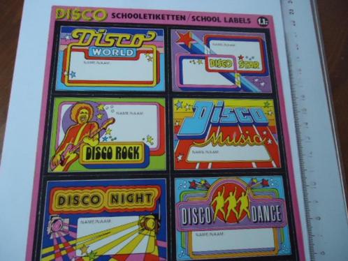 sticker oud DISCO SCHOOL label 1 gulden introduct dans retro, Verzamelen, Stickers, Zo goed als nieuw, Bedrijf of Vereniging, Verzenden