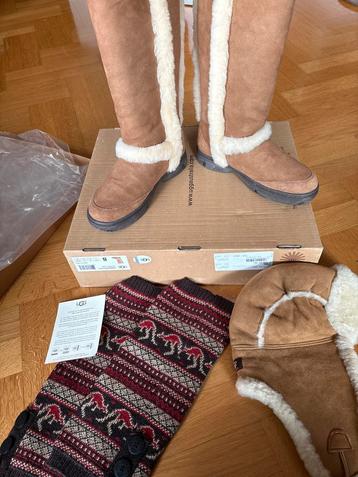 UGG Sunburst Tall Laarzen - Muts - beenwarmers Nieuw beschikbaar voor biedingen