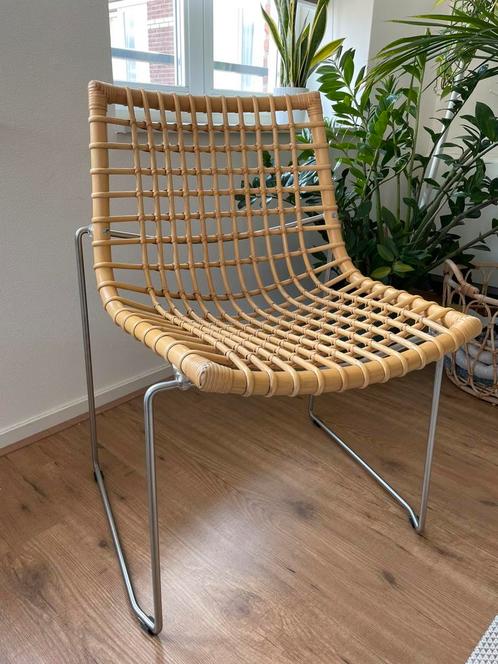 Rotan stoel van Pierantonio Bonacina (Italiaans design), Huis en Inrichting, Stoelen, Gebruikt, Eén, Riet of Rotan, Overige kleuren