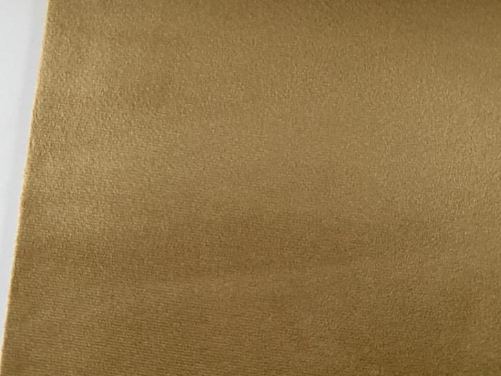 Mercis Amsterdam 105; velours meubelstof; 2,5 meter; goud, Hobby en Vrije tijd, Stoffen en Lappen, Nieuw, Polyester, 120 cm of meer