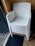 Tuinstoelen wit, Tuin en Terras, Tuinstoelen, Ophalen, Gebruikt, Kunststof