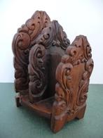 Prachtig bewerkte houten brievenstandaard., Ophalen of Verzenden