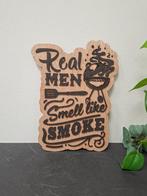 Barbecue bord - Real Men Smell Like Smoke, Ophalen of Verzenden, Nieuw